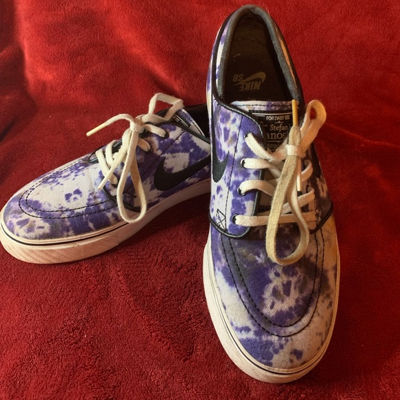 Nike SB Zoom Stefan Janoski QS Tie Dye Deep Royal Sneakers Size 7 - Picture 5 of 13